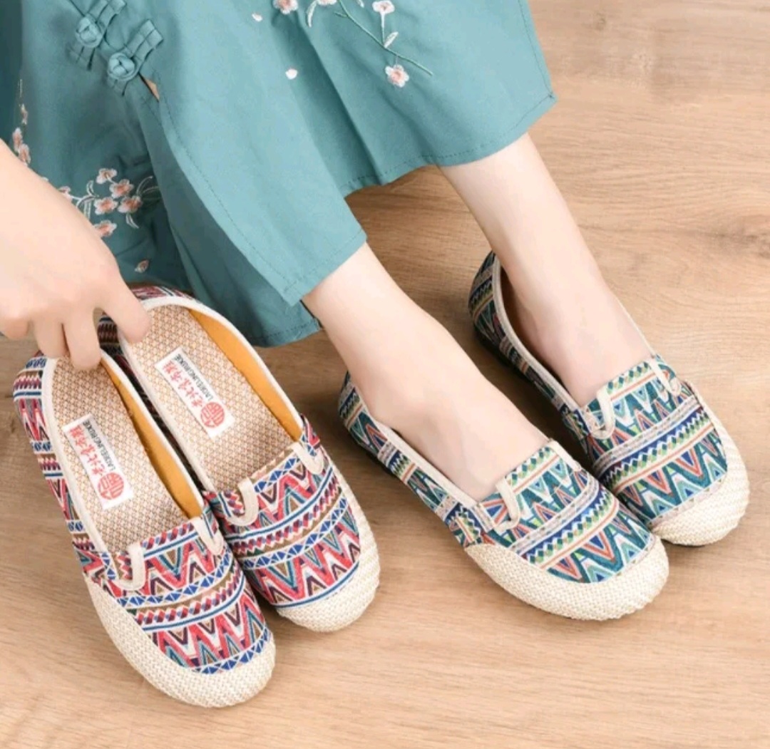 JY's Ladies Hawaii Rattan Summer Slip On Loafers